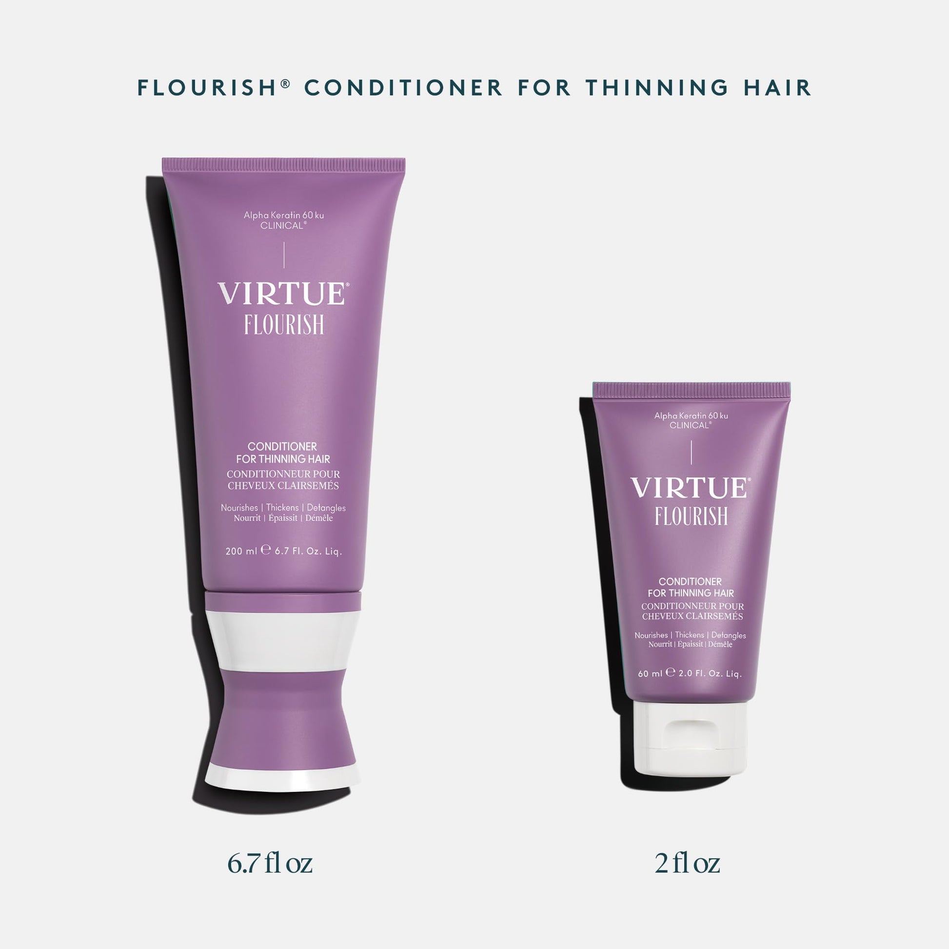 White Smoke Virtue Flourish Conditioner for Thinning Hair | Nourishes, Thickens, Detangles Thinning Hair