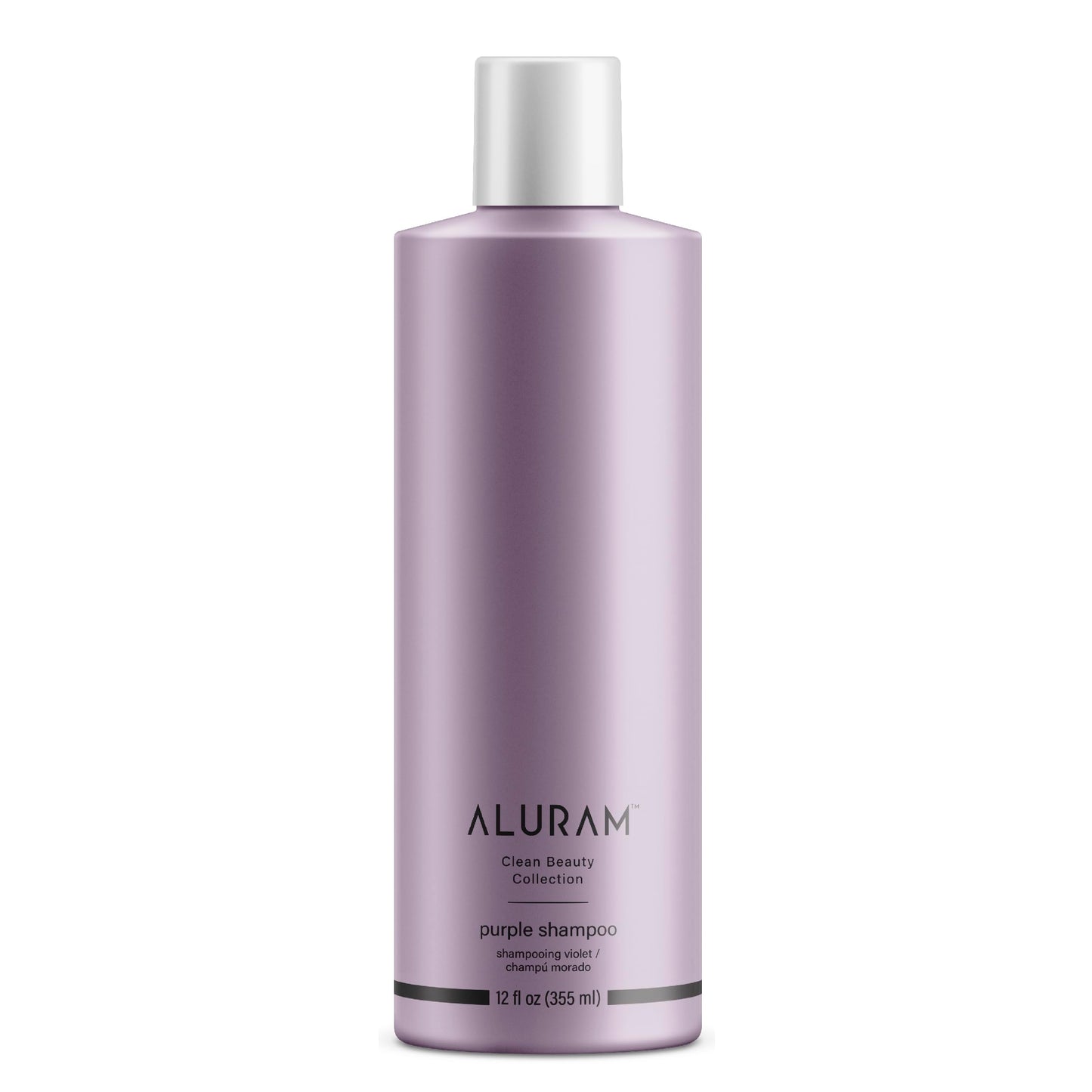 Dark Gray ALURAM Coconut Water Purple Shampoo for Women, Boosts Brightness, Banishes Brass, for All Hair Types, 12 Fl Oz