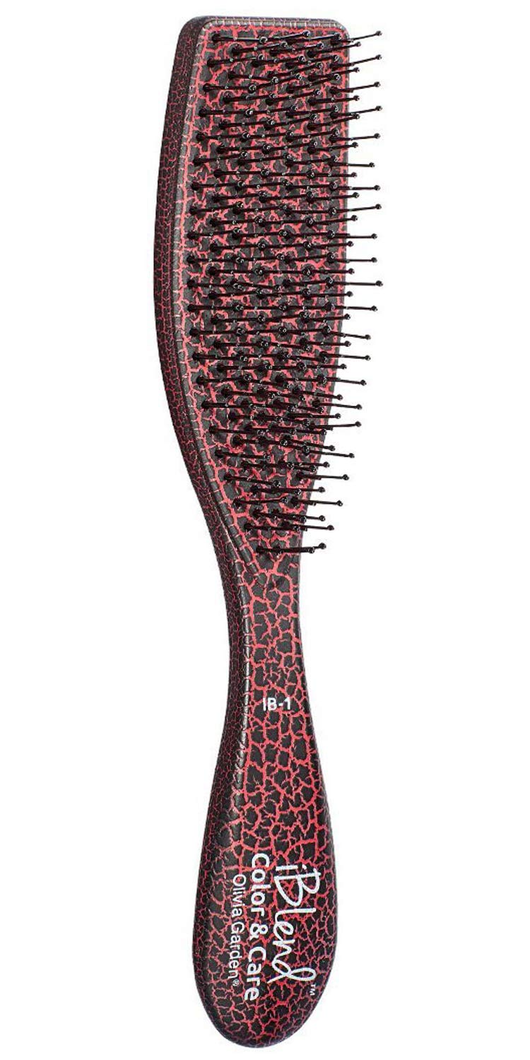 White Smoke Olivia Garden iBlend Hair Brush For Color & Treatments IB-1 (Red)