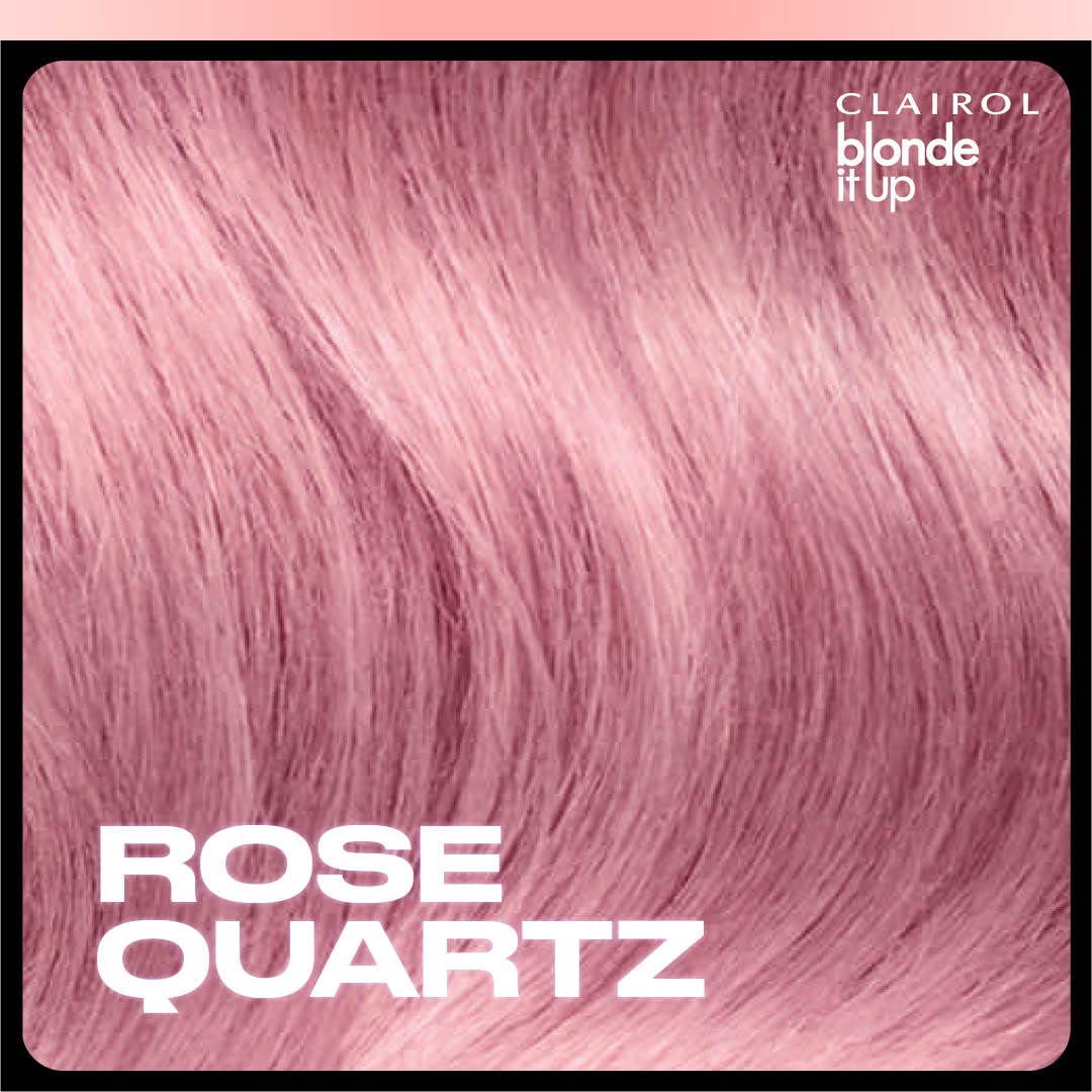 Pale Violet Red Clairol Blonde It Up Crystal Glow Toners Demi-Permanent Hair Dye, Rose Quartz Hair Color | Ammonia Free | Add Pearlescent Tones to Pre-Lightened Shades | Neutralizes Warmth | Pack of 1
