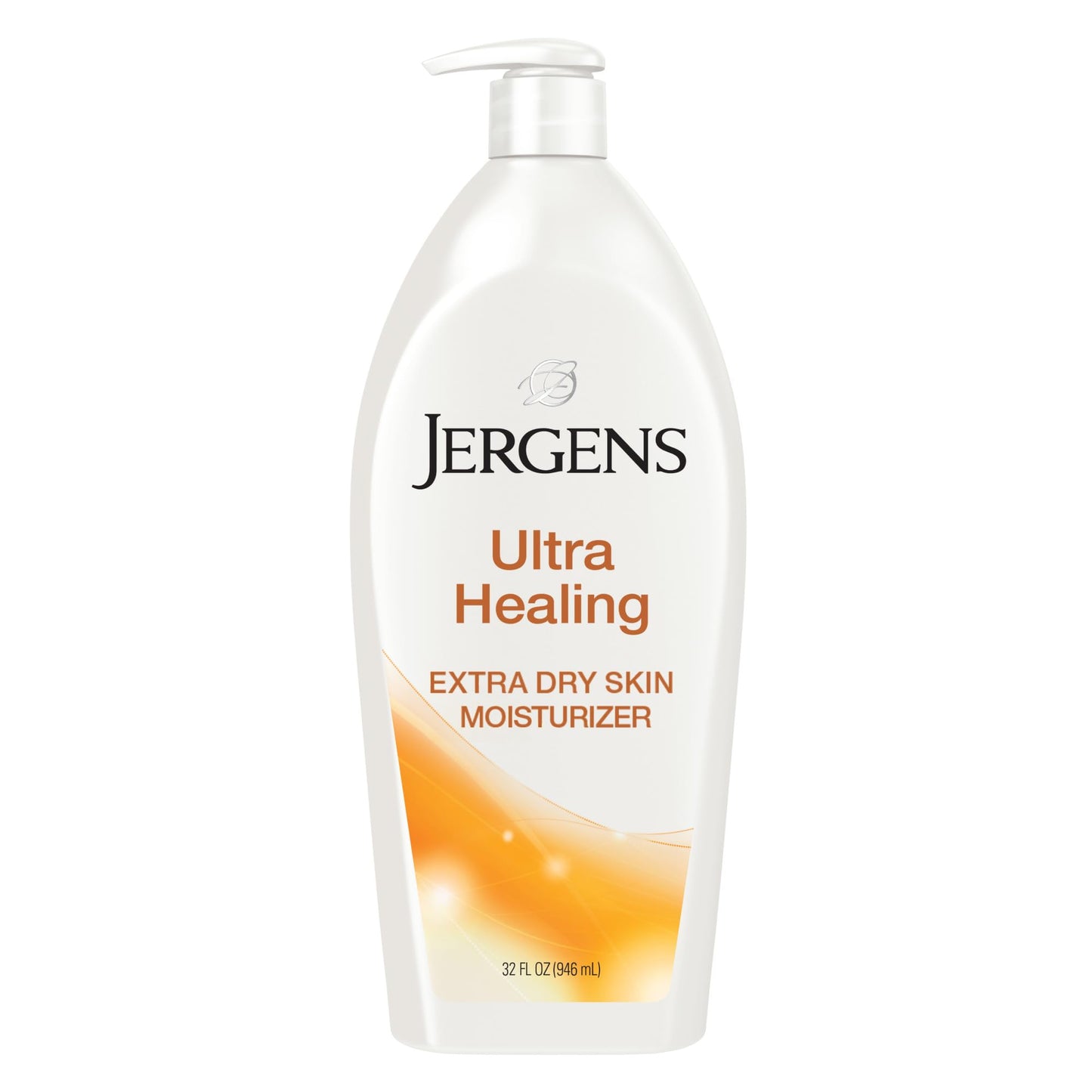 White Smoke Jergens Ultra Healing Dry Skin Lotion, Hand and Body Moisturizer for Quick Absorption into Extra Dry Skin with Hydralucence Blend, Vitamins C, E and B5, White, 32oz