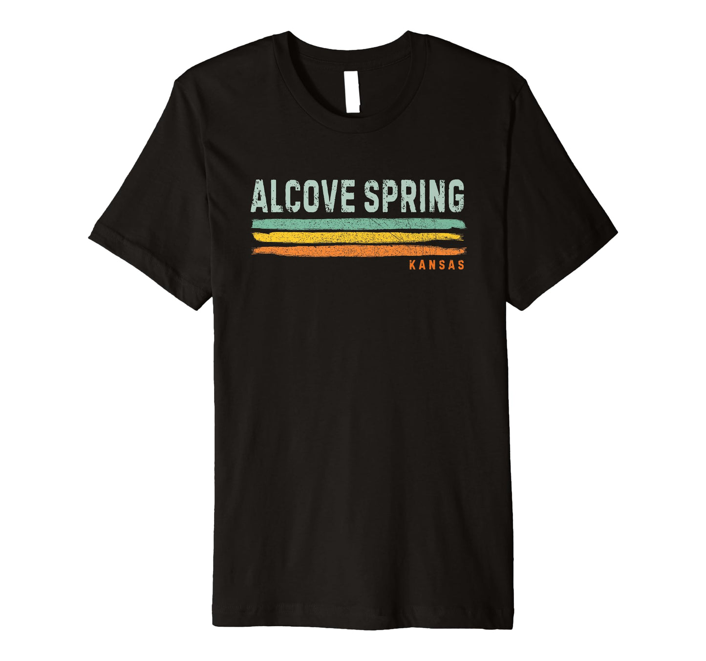 White Smoke Vintage Stripes Alcove Spring KS Premium T-Shirt