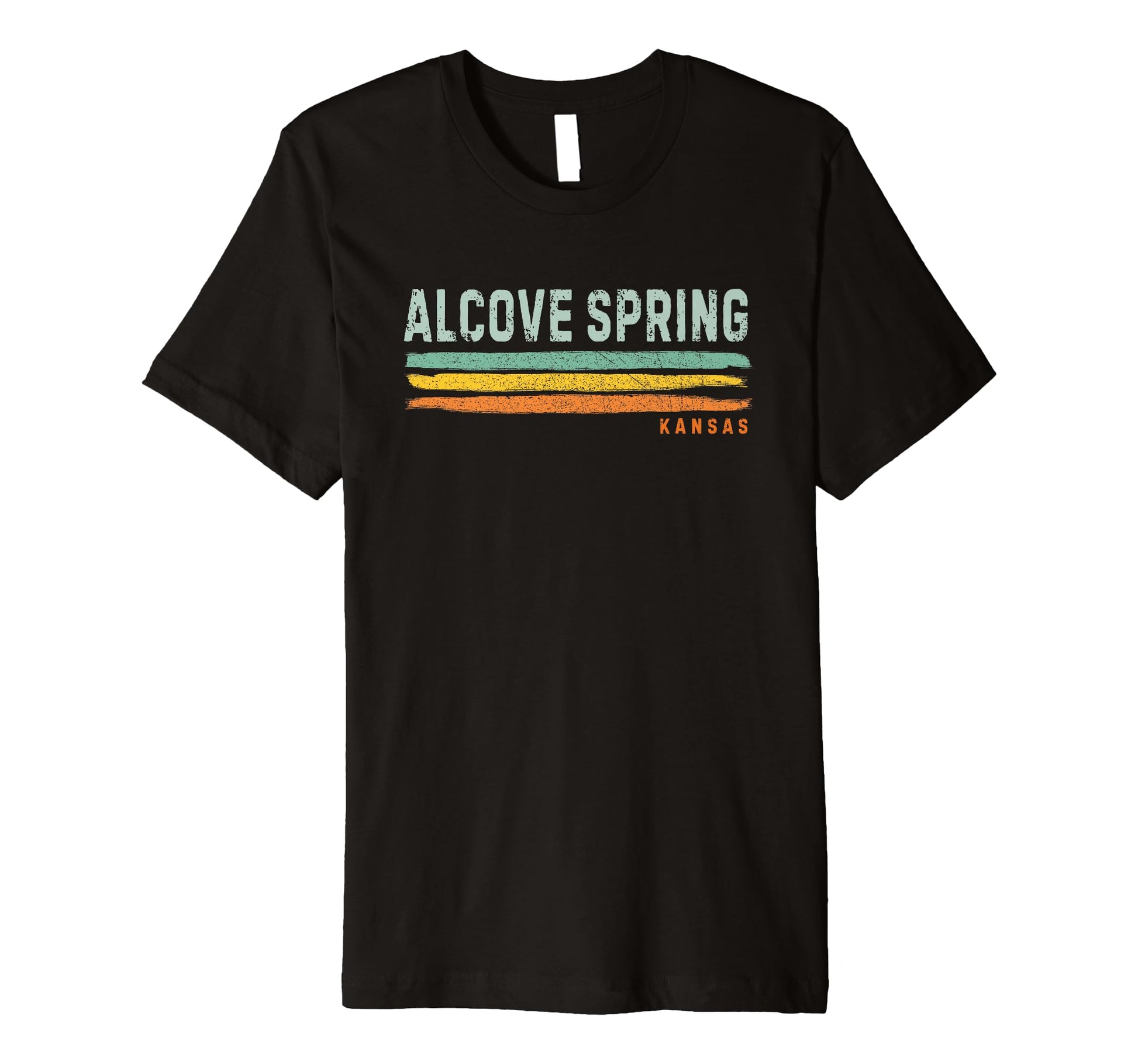White Smoke Vintage Stripes Alcove Spring KS Premium T-Shirt