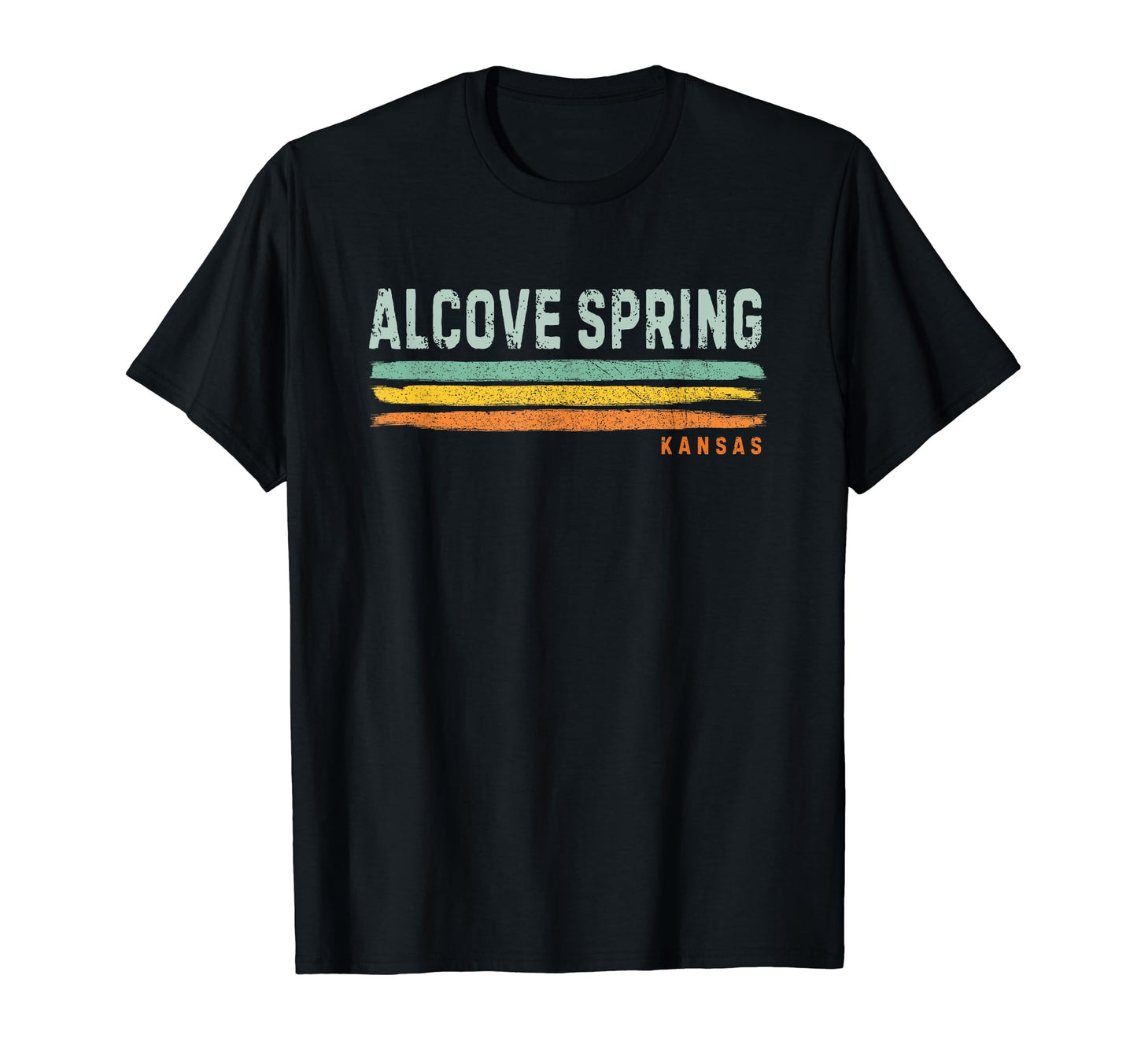 White Smoke Vintage Stripes Alcove Spring KS T-Shirt