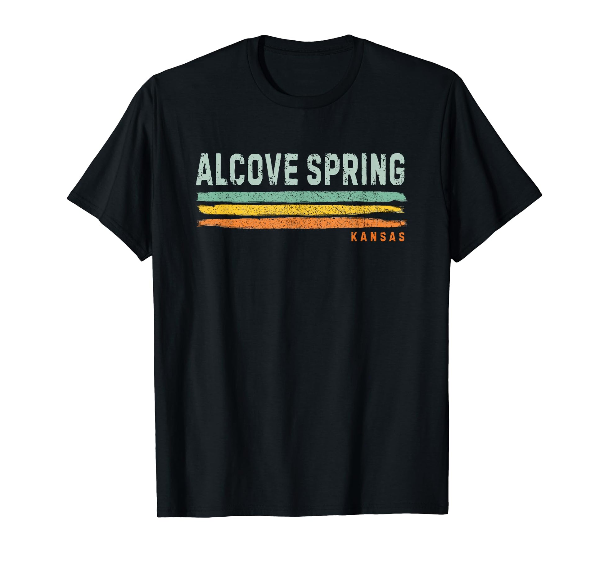 White Smoke Vintage Stripes Alcove Spring KS T-Shirt
