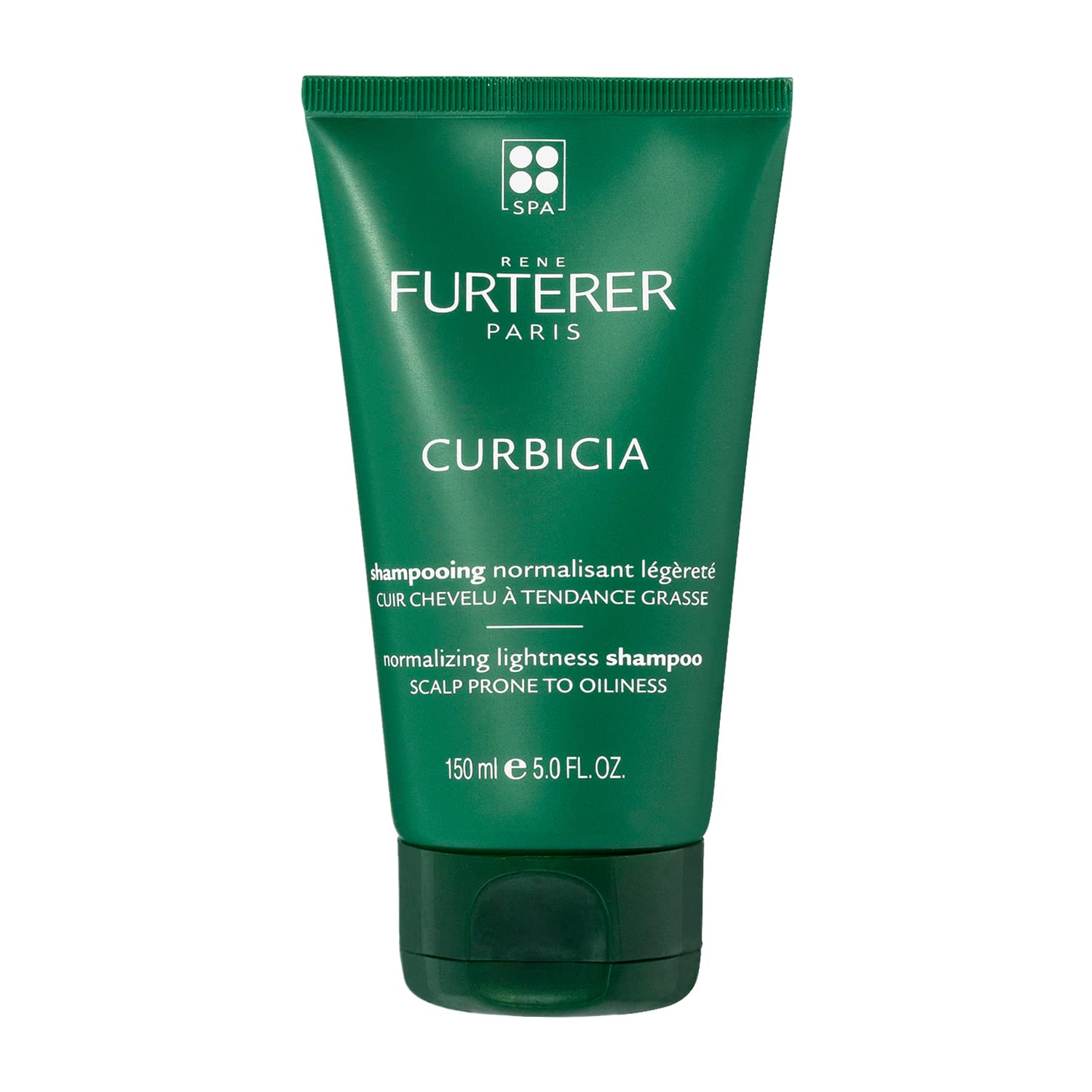 White Smoke Rene Furterer CURBICIA Purifying Lightness Shampoo - For Oily-Prone Scalp - Sebum Control - 5 fl. oz.