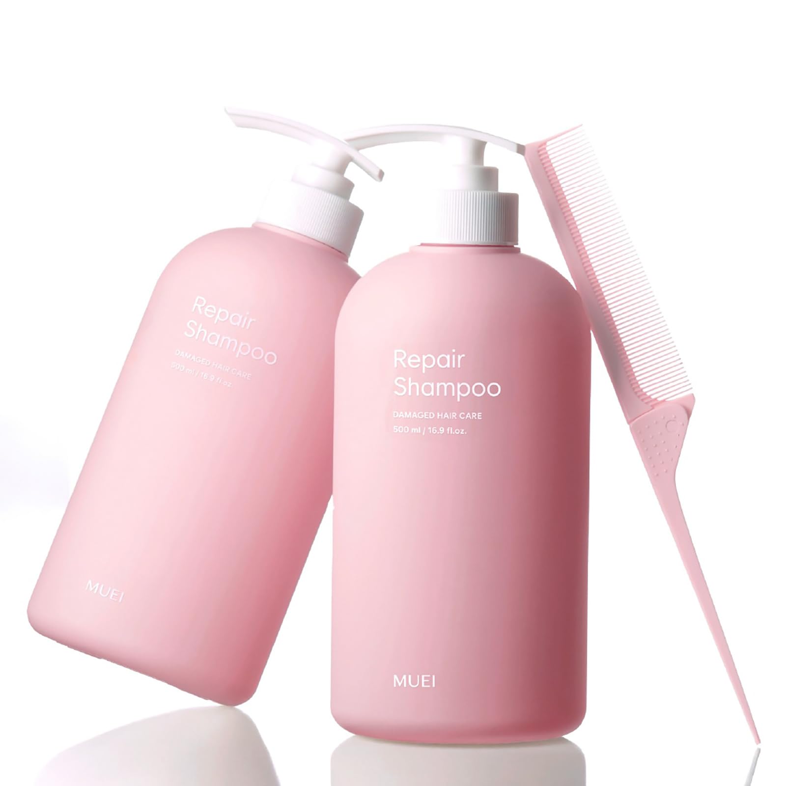 White Smoke MUEI Repair Hair Shampoo - Korean Hair care with Self Hair Salon Care for Extremely Damaged Hair | Regrowth hair | probarrier ceramide | Protein | Propolis, 16.9 fl.oz