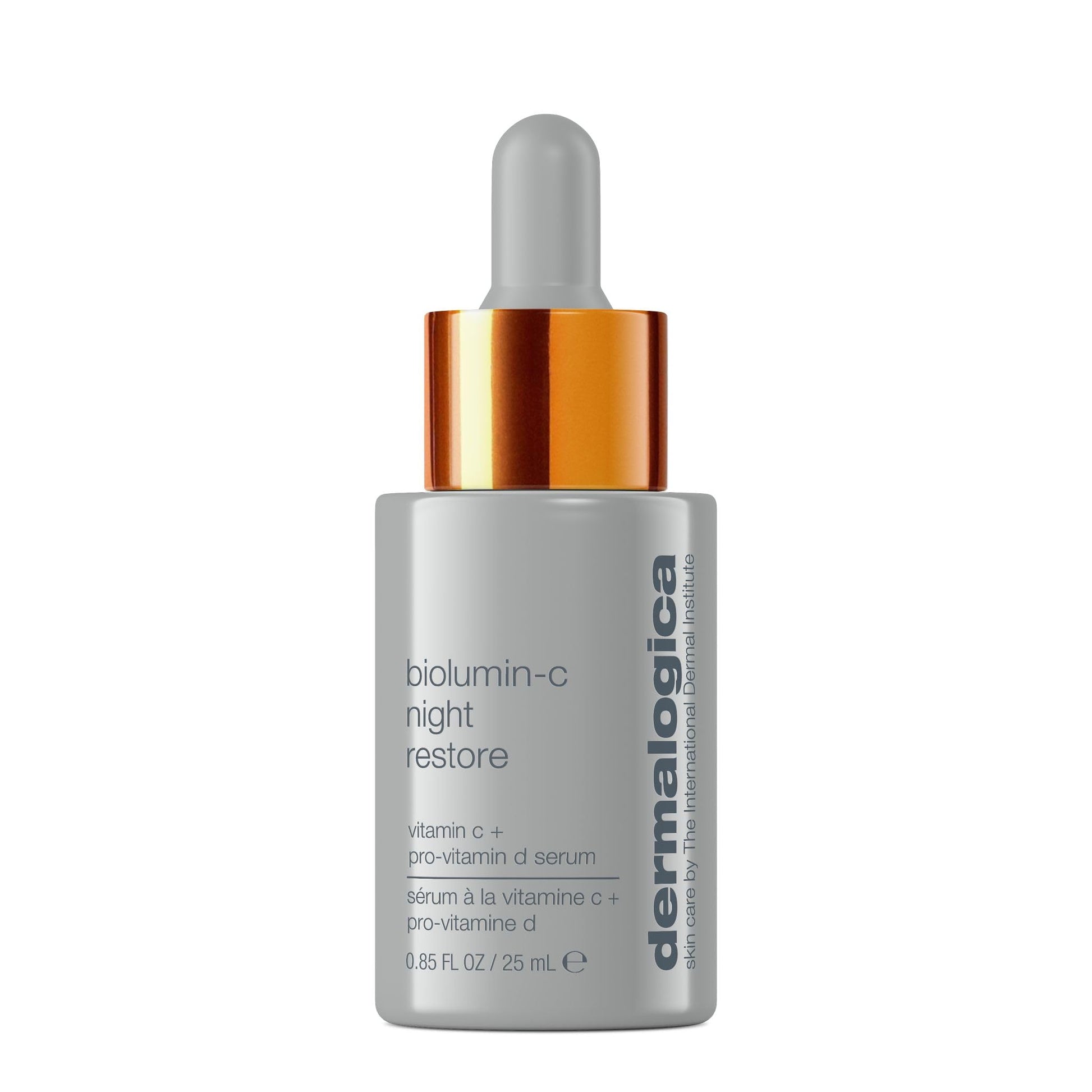 White Smoke Dermalogica BioLumin-C Night Restore Vitamin C Serum for face, Overnight Skin Hydration and Barrier Repair Serum, 0.85 fl oz