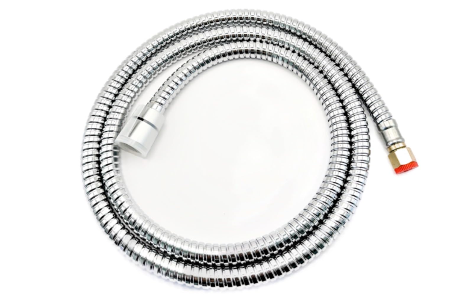 White Smoke Socila Professional Stainless Steel Shampoo Bowl Hose - 1/2" Thread Sprayer Head to 1/4" Thread Water Pipe for Barber Shop & Salon Sink Replacement Part for Faucet and Sprayer
