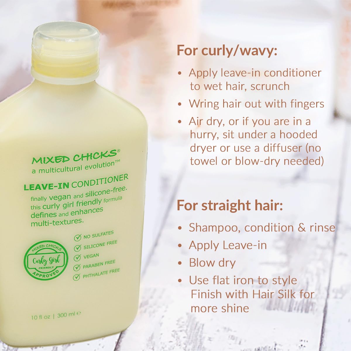 Lavender Mixed Chicks Curly Friendly Leave-in Conditioner, 10 fl. oz