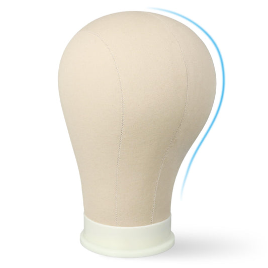 White Smoke 22 Inch Wig Head for Wig, Canvas Mannequin Head with Mount Hole, Manikin Head for Wig Making, Styling and Display, Head Contour More Realistic