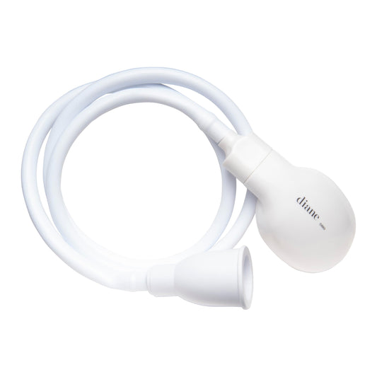 White Smoke Diane Portable Shampoo Sink Spray Hose for Salon or Home, 41.5 Inch Sink Attachment with Nozzle for Hair Washing, Baby & Pet Baths, Fits Most Standard Faucets, White