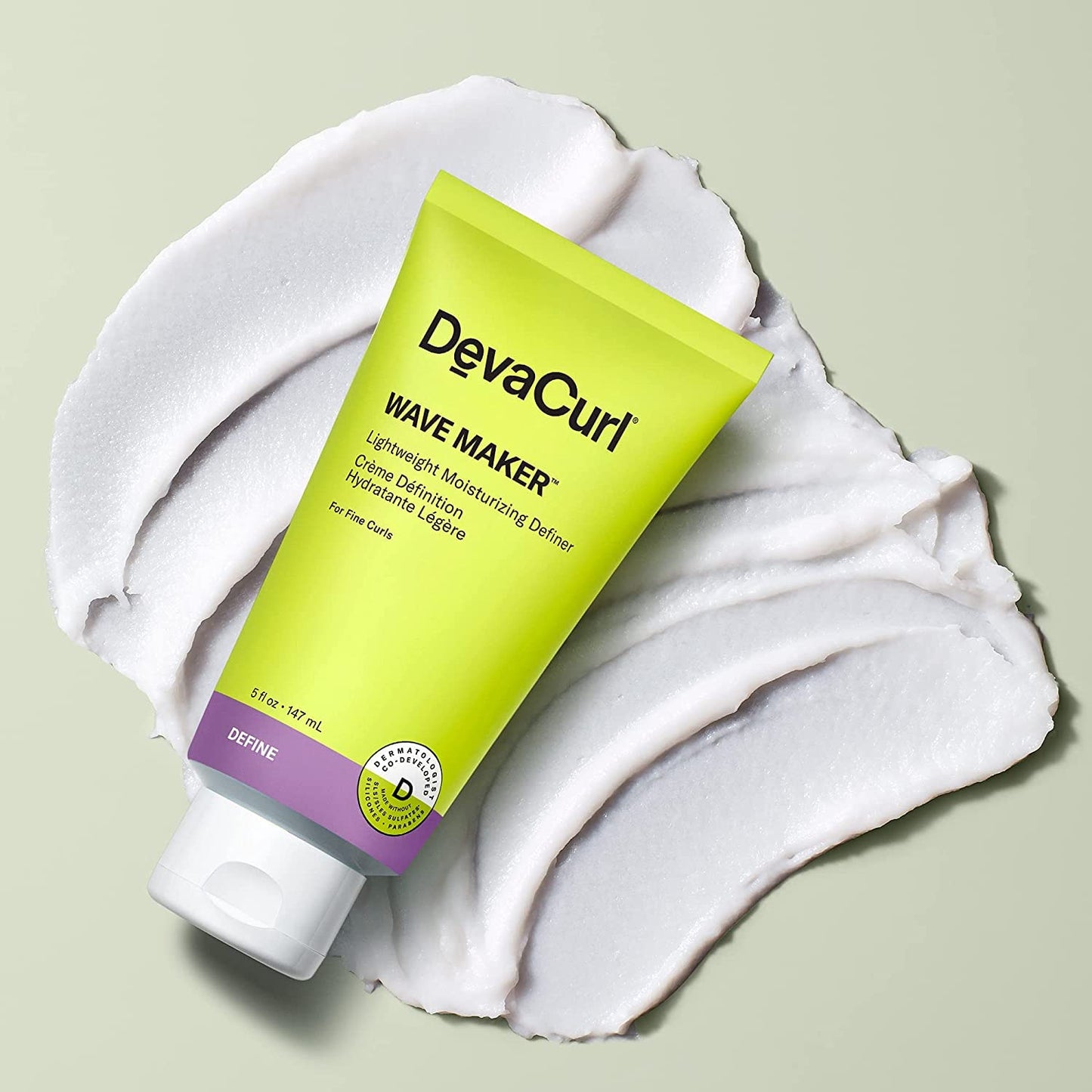 Light Gray DevaCurl Wave Maker Lightweight Moisturizing Definer, Bright Breeze, 5 fl. oz.