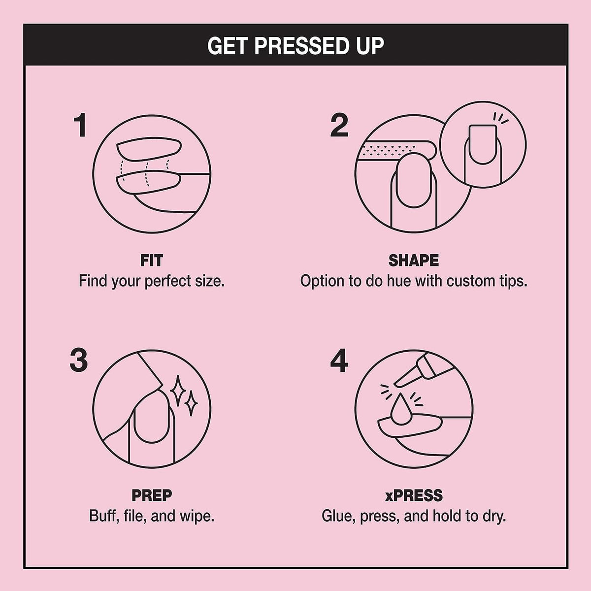 Pink Bundle of OPI xPress/ON Press On Nails, With Nail Glue, Long Baby Pink Velvet Almond Shape Nails, Editor in Chic + OPI Nail Envy, Nail Strengthening Treatment, Vegan Formula, 0.5 fl oz