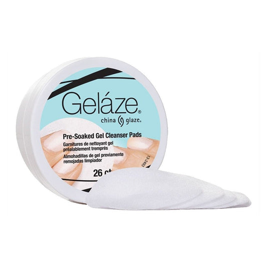 White Smoke China Glaze Pre-Soaked Gel Cleanser Pads, 26 Count