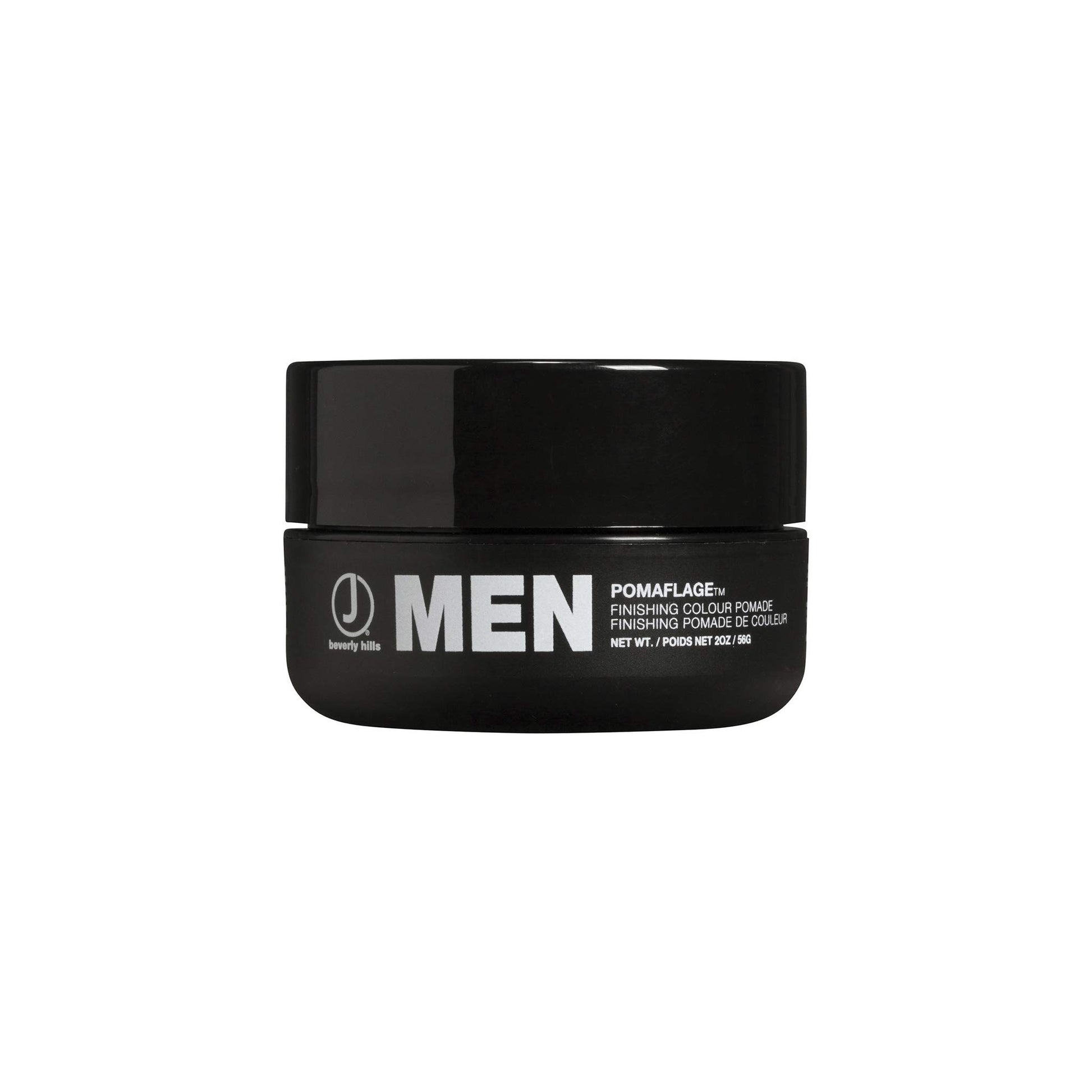 Black J Beverly Hills Men's Pomaflage Finishing Color Pomade Grey Concealer With Medium Hold, 2 Oz