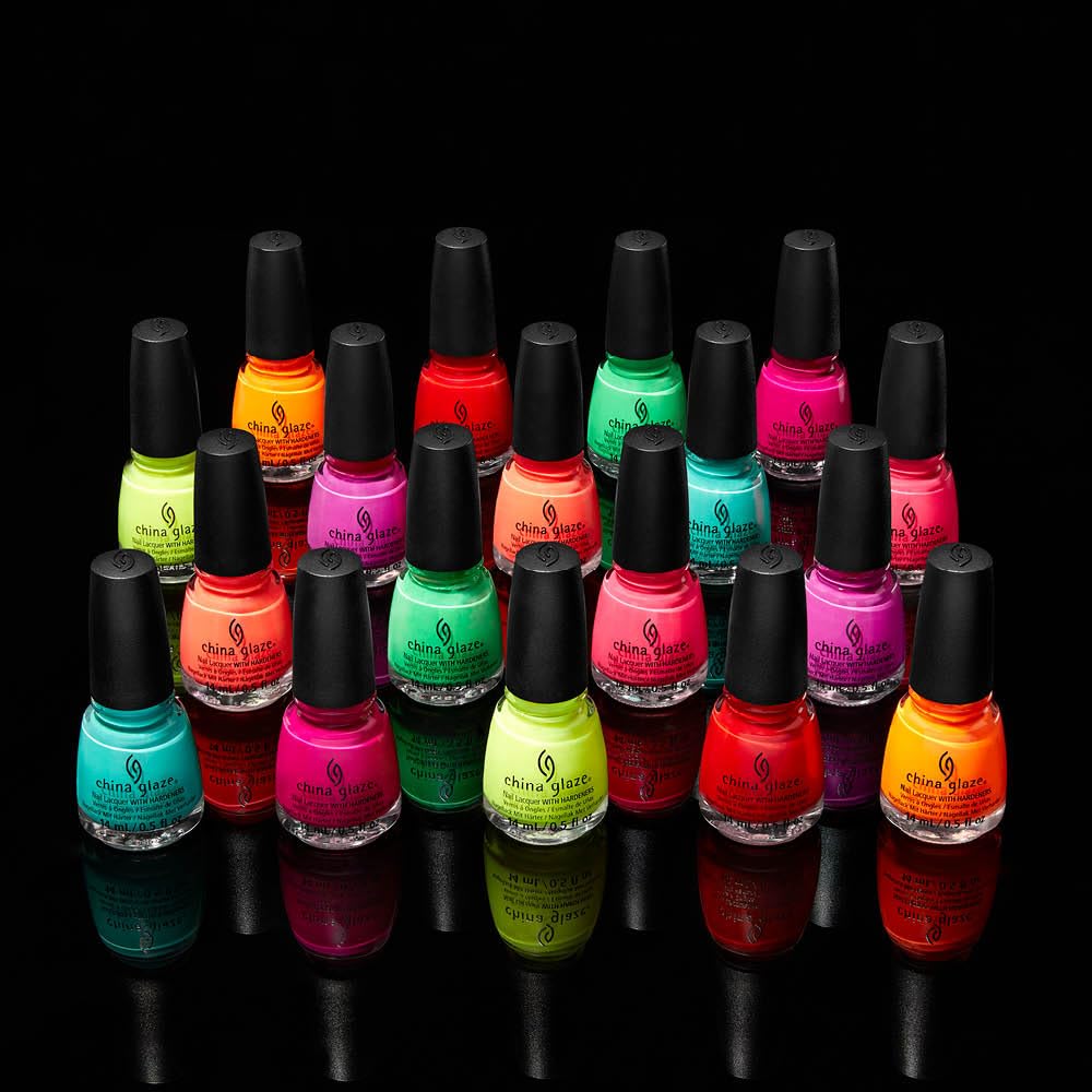 Black China Glaze Nail Polish, Water-Falling In Love 1604