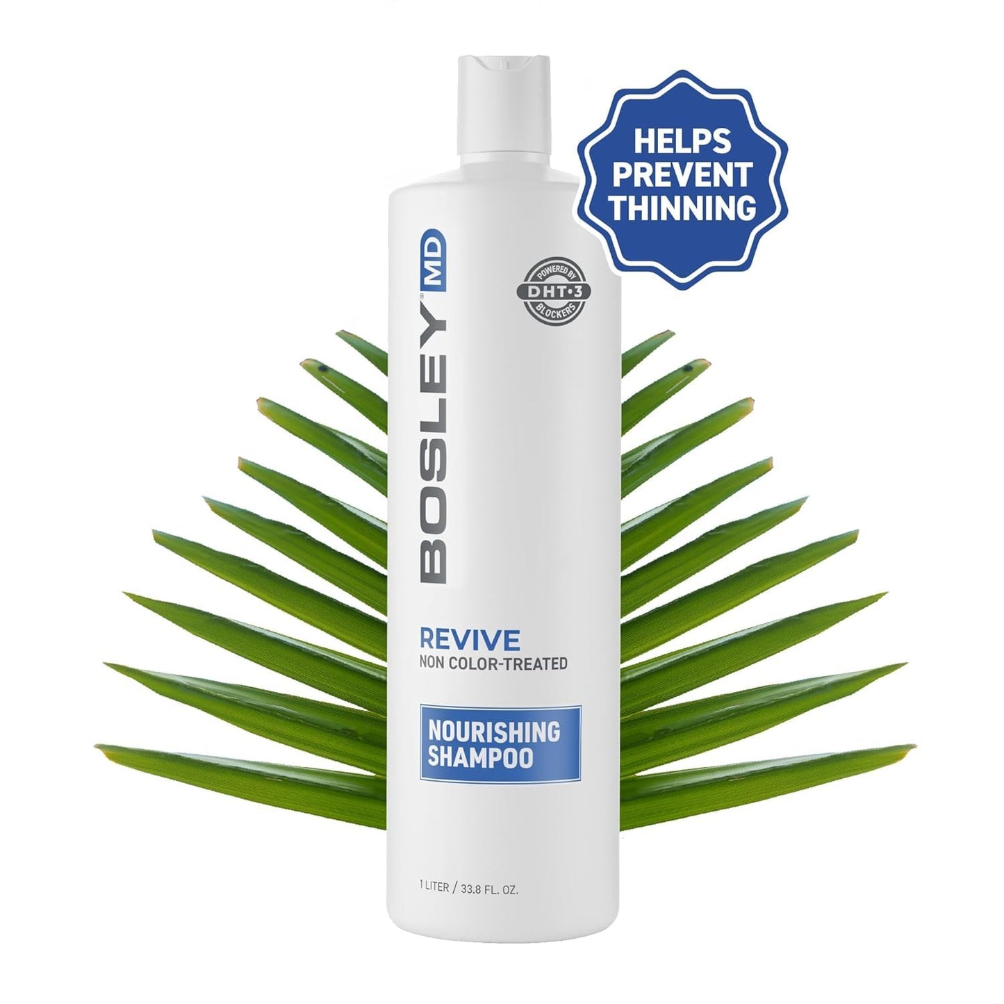 White Smoke BosRevive Nourishing Shampoo for Noticeably Thinning, Non Color-Treated Hair – Helps Restore Thinning Hair & Remove DHT, Product & Pollution Build-Up, Boosts Scalp Circulation, Sulfate-Free 33.8 Fl Oz