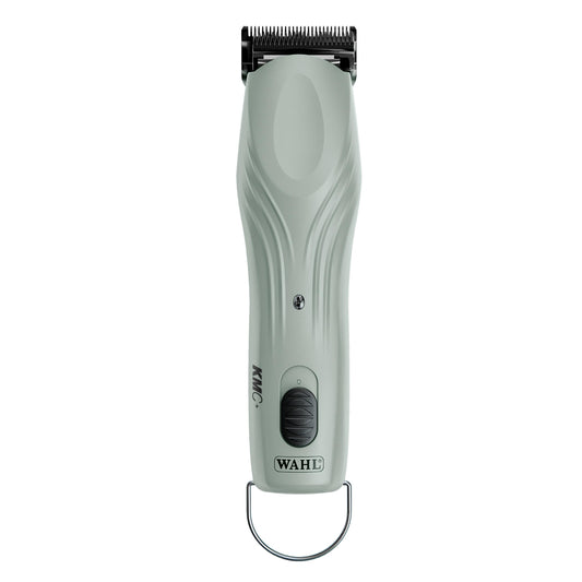White Smoke Wahl Professional Animal KMC+ 2-Speed Cordless Clipper (3025661) - Detachable Blade Pet & Dog Clipper Kit - Patented Ergonomic Housing Design - Sage