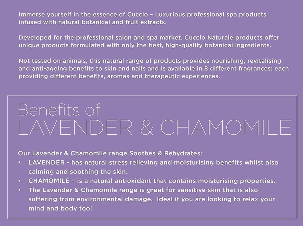 Dark Gray Cuccio Full Hand Treatment - Cuticle Oil 2.50 Oz and Butter Blends Moisturizing Scented Body Cream, 8 Oz (Lavender)
