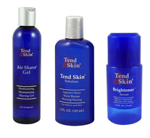 White Smoke Tend Skin Women's Shaving Kit for Razor Bumps, Ingrown Hair, Dark Spots - Complete Skin Care Solution with Air Shave Gel, Post Shave Solution, Brightoner Serum