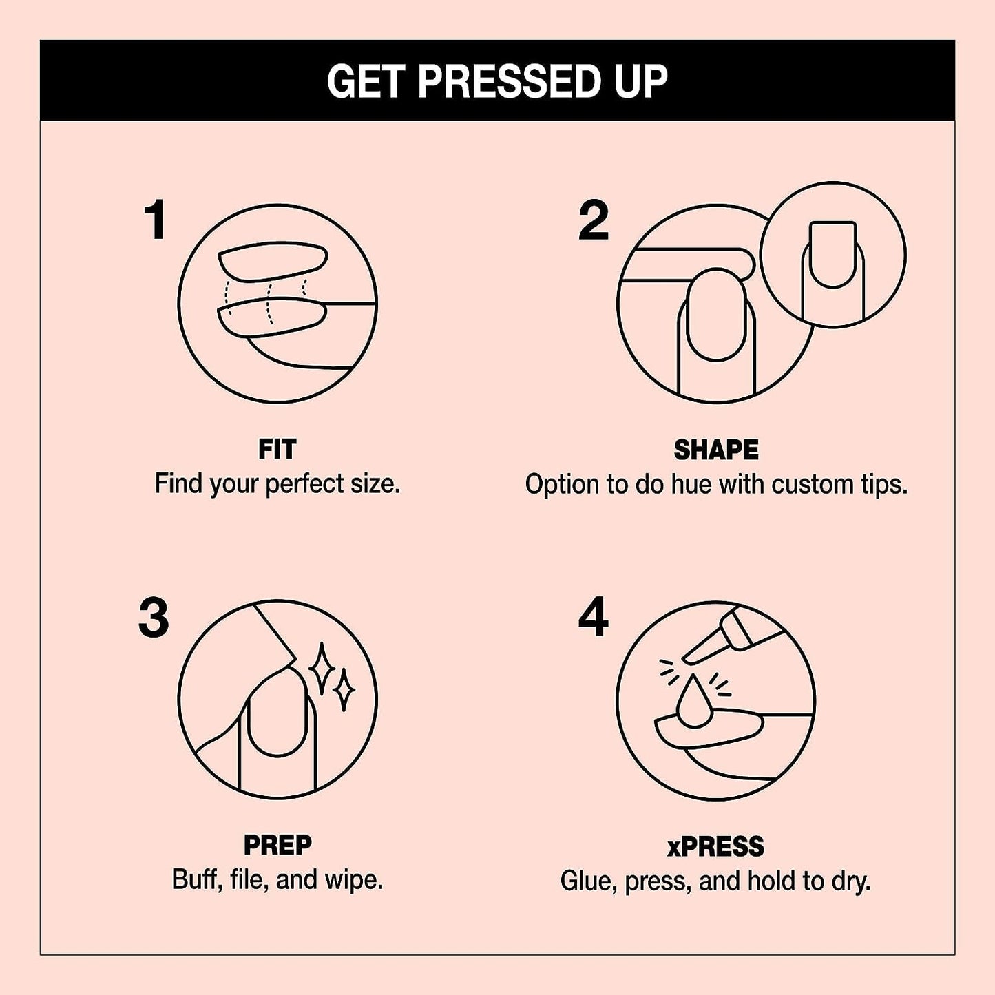 Misty Rose Bundle of OPI xPress/On Press On Nails, With Nail Glue, Long Neutral Coffin Shape Nails, Bubble Bath + OPI ProSpa Nail and Cuticle Oil, 0.5 fl oz