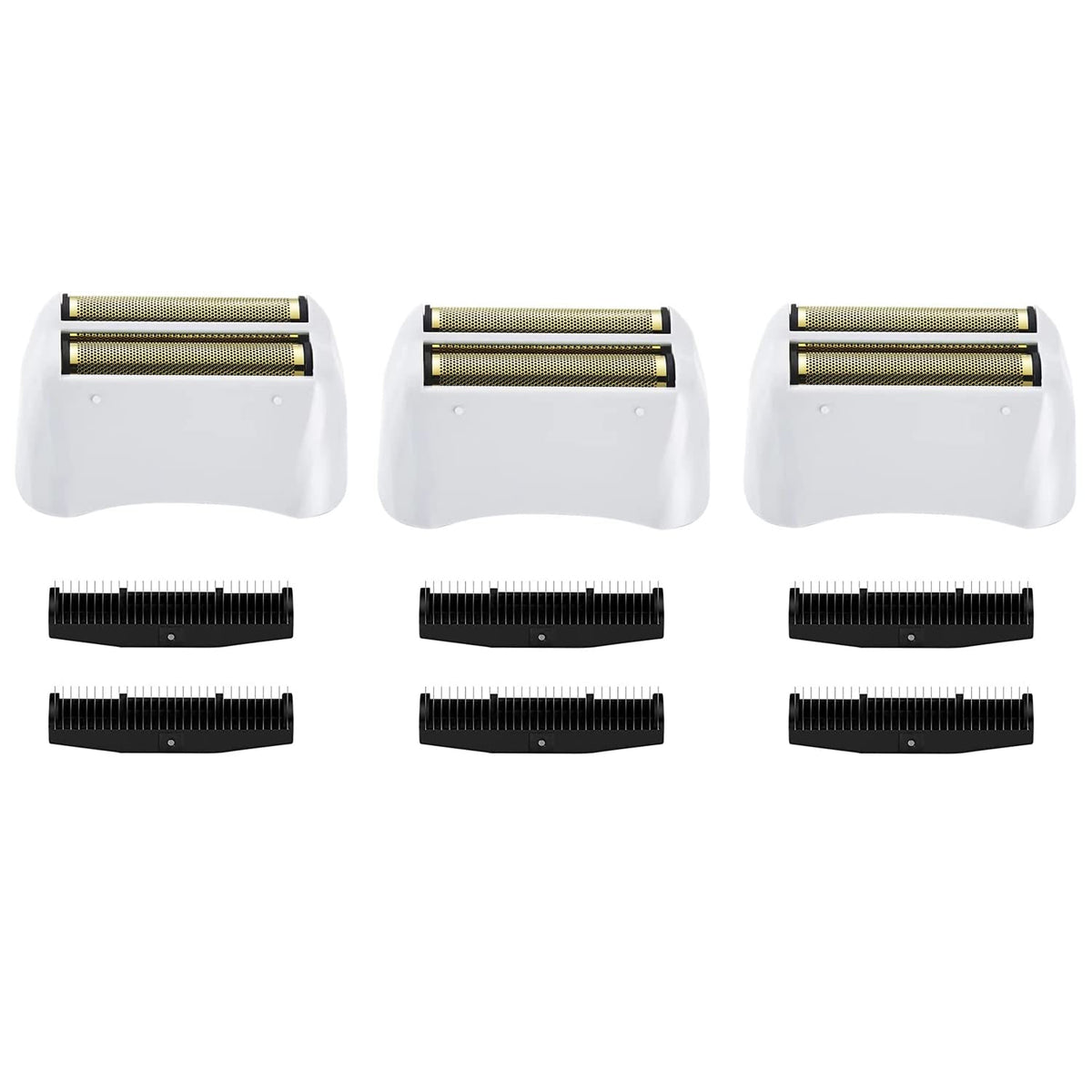 White Smoke 3 Pack Shaver Replacement Foil and Cutters compatible with