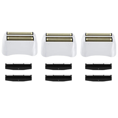 White Smoke 3 Pack Shaver Replacement Foil and Cutters compatible with"andis #17150 shaver foil replacement" Golden