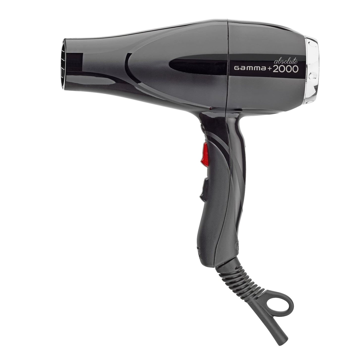 White Smoke GAMMA+ Professional Absolute 2000 Hair Dryer Black, 2 Concentrator Nozzles
