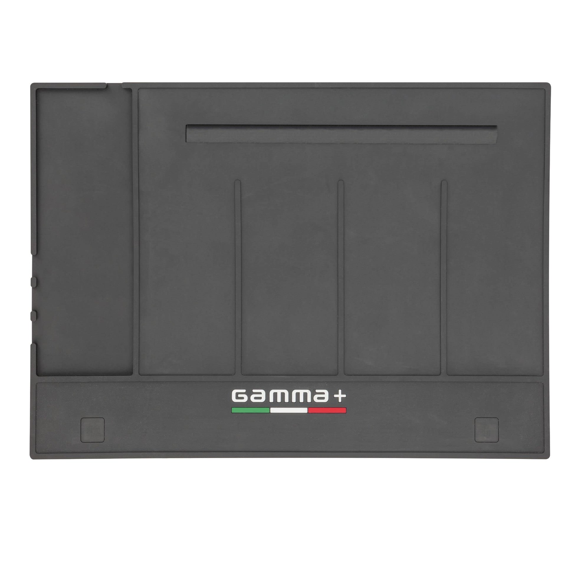 Dim Gray GAMMA+ Professional Barber Appliance Magnetic Mat and Station Organizer, Anti-Slip, Durable Heat Resistant Silicone, Hair Styling Tools, Black