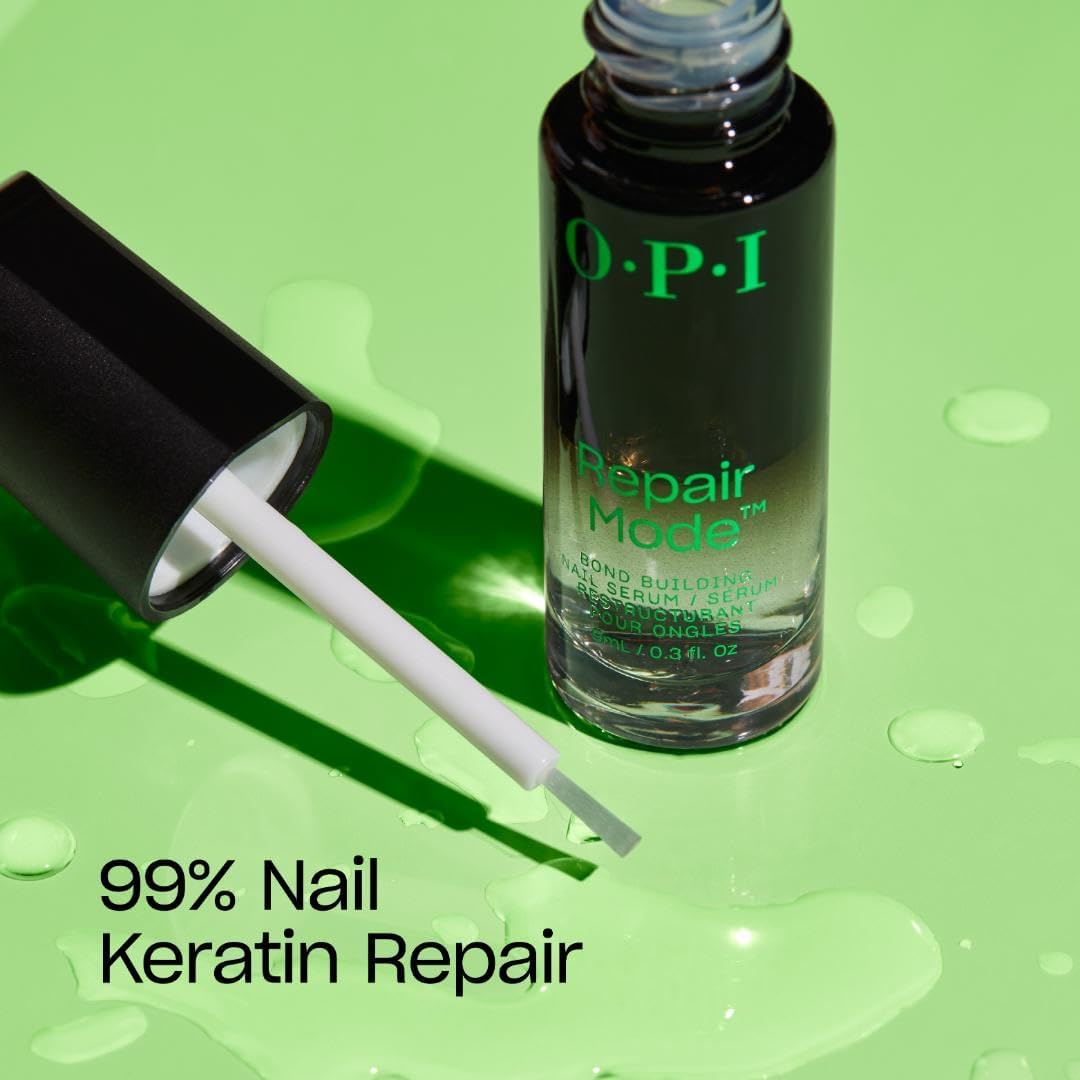 Light Green OPI Repair Mode Bond Building Nail Serum | Keratin Protein Nail Strengthening Treatment | For Stronger Nails & Nail Growth
