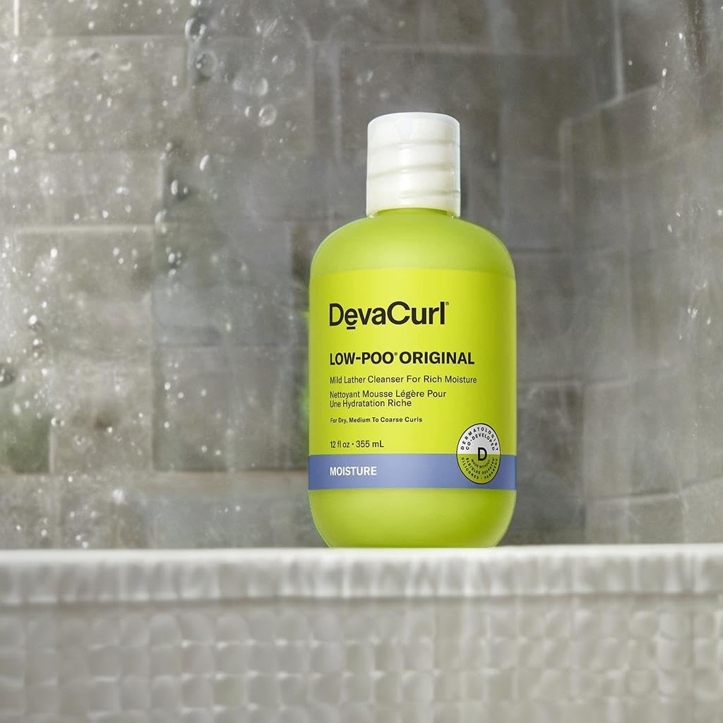 Dark Gray DevaCurl Low-Poo Original Mild Lather Cleanser for Rich Moisture, 12 fl. oz.