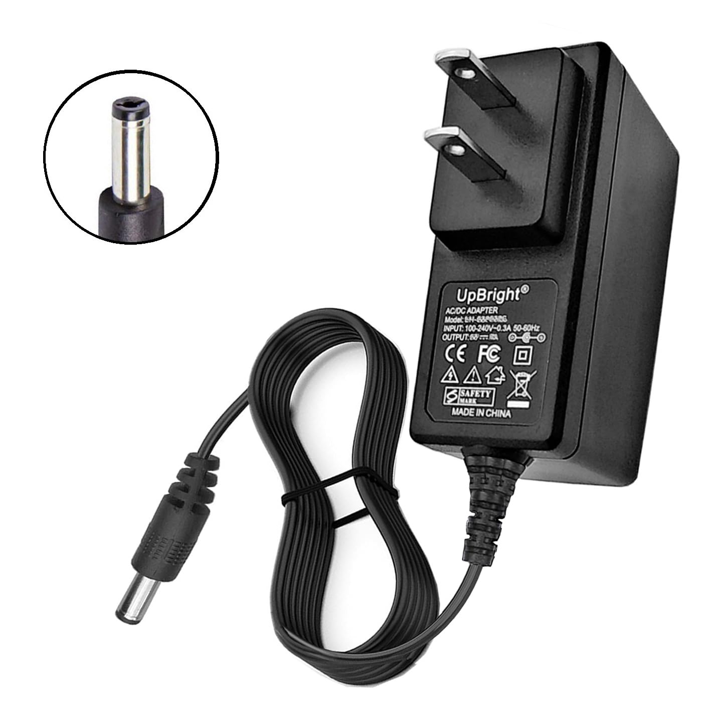 White Smoke UpBright 15V AC/DC Adapter Compatible with Andis Supra ZR II DBLC DBLC-2 79072 79066 201246 Li-Ion Battery Clipper Beard Trimmer 79025 79005 AN 79000 79010 79100 SPG150120U TAV03-1501200 Power Charger