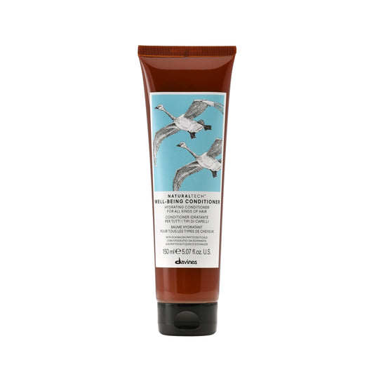 White Smoke Davines Naturaltech Wellbeing Conditioner, Gentle Cleansing & Hydrating for All Hair Types - With Echinacea Phytoceuticals - Softens & Hydrates Hair, 5.07 Fl Oz