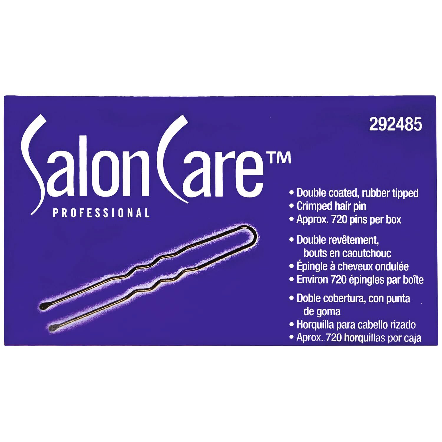 Dark Slate Blue Salon Care Brown Professional Hair Pins Brown