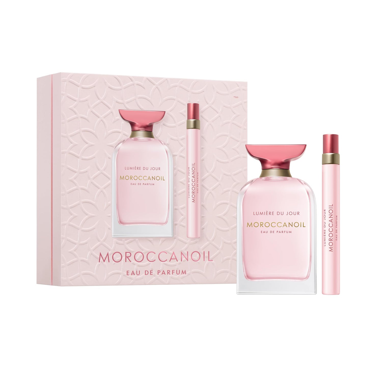 Light Gray Moroccanoil Lumière du Jour Eau de Parfum Set