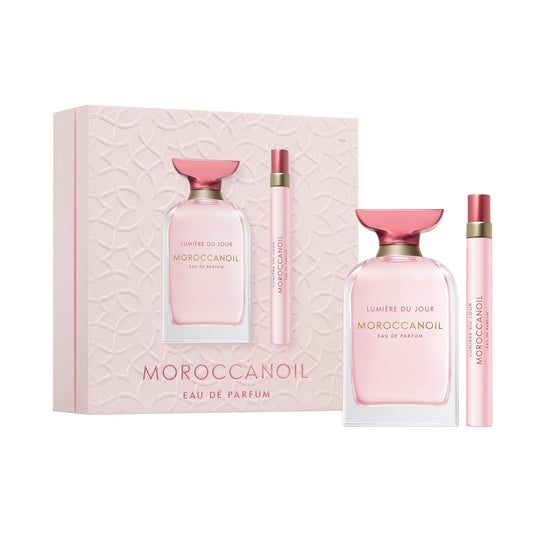 Light Gray Moroccanoil Lumière du Jour Eau de Parfum Set