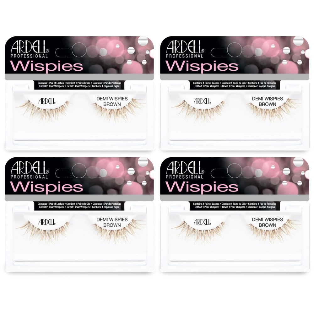White Smoke Ardell False Eyelashes Demi Wispies Brown (4 Pack)