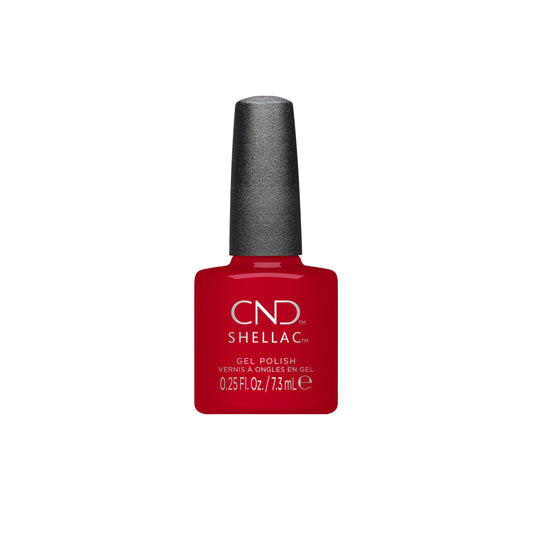 White Smoke CND Shellac Gel Nail Polish, Long-lasting Nail Paint Color with Curve-hugging Brush, 158 Wildfire, 0.25 fl oz