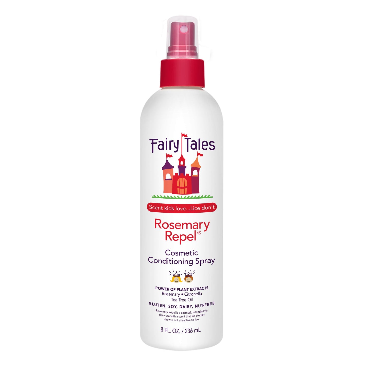 White Smoke Fairy Tales Rosemary Repel Daily Kids Conditioning Spray – Kids Like the Smell, Lice Do Not, 8 fl oz. (Pack of 1)