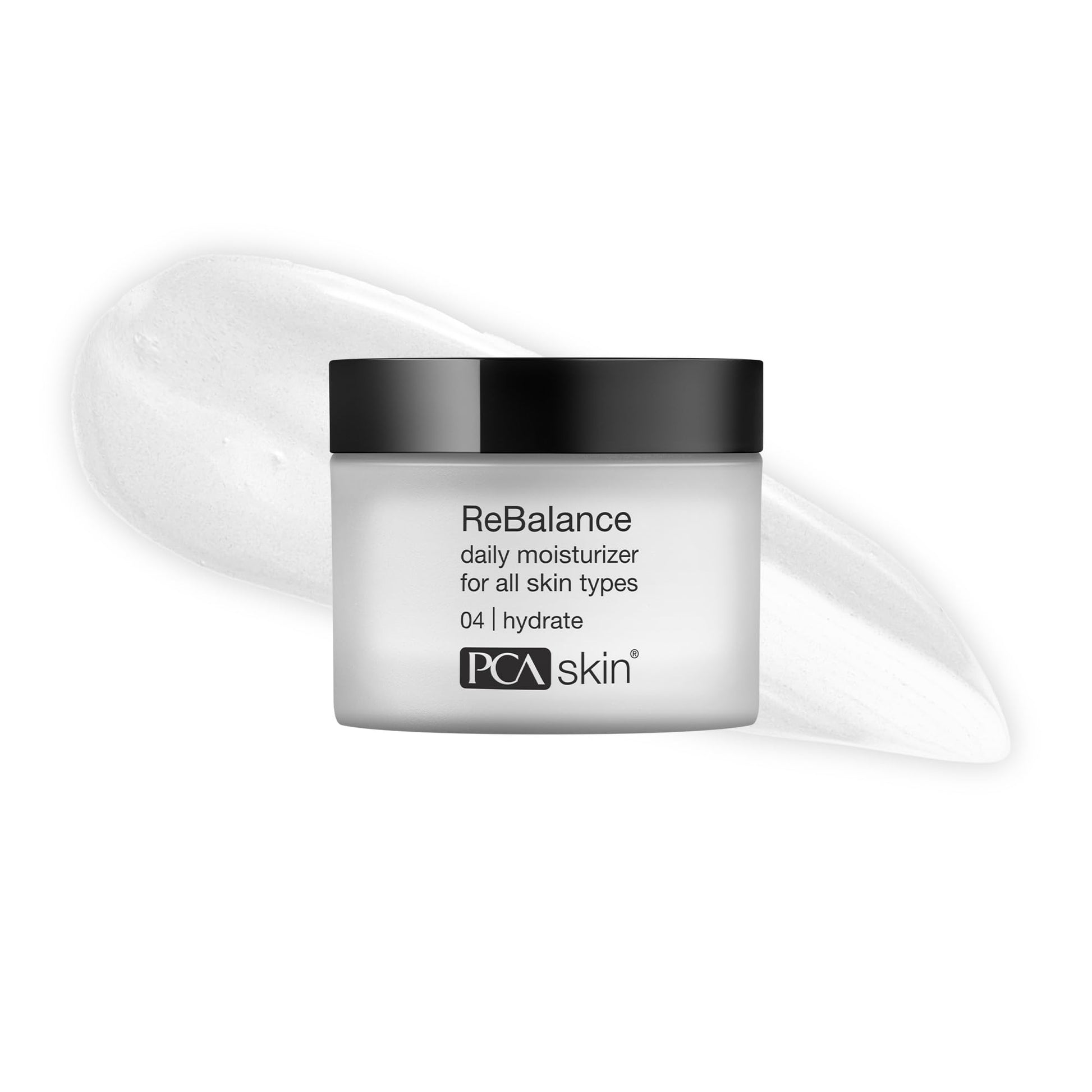 White Smoke PCA SKIN ReBalance Sensitive Moisturizer for Face - ReBalance Daily Face Moisturizer, Creamy, 1.7 fl oz Jar