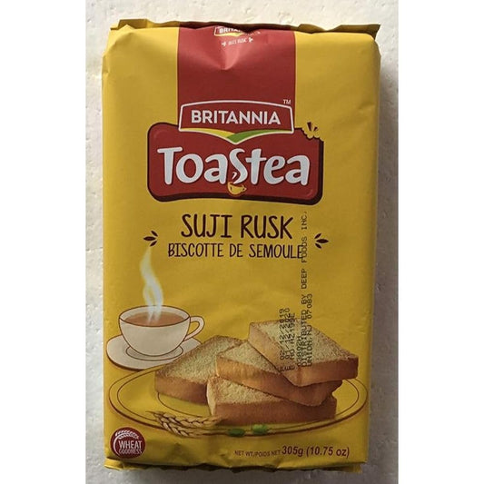 Dark Goldenrod Britannia Wheat Rusk - Suji Toast - with Added Cardamom - 305 Grams
