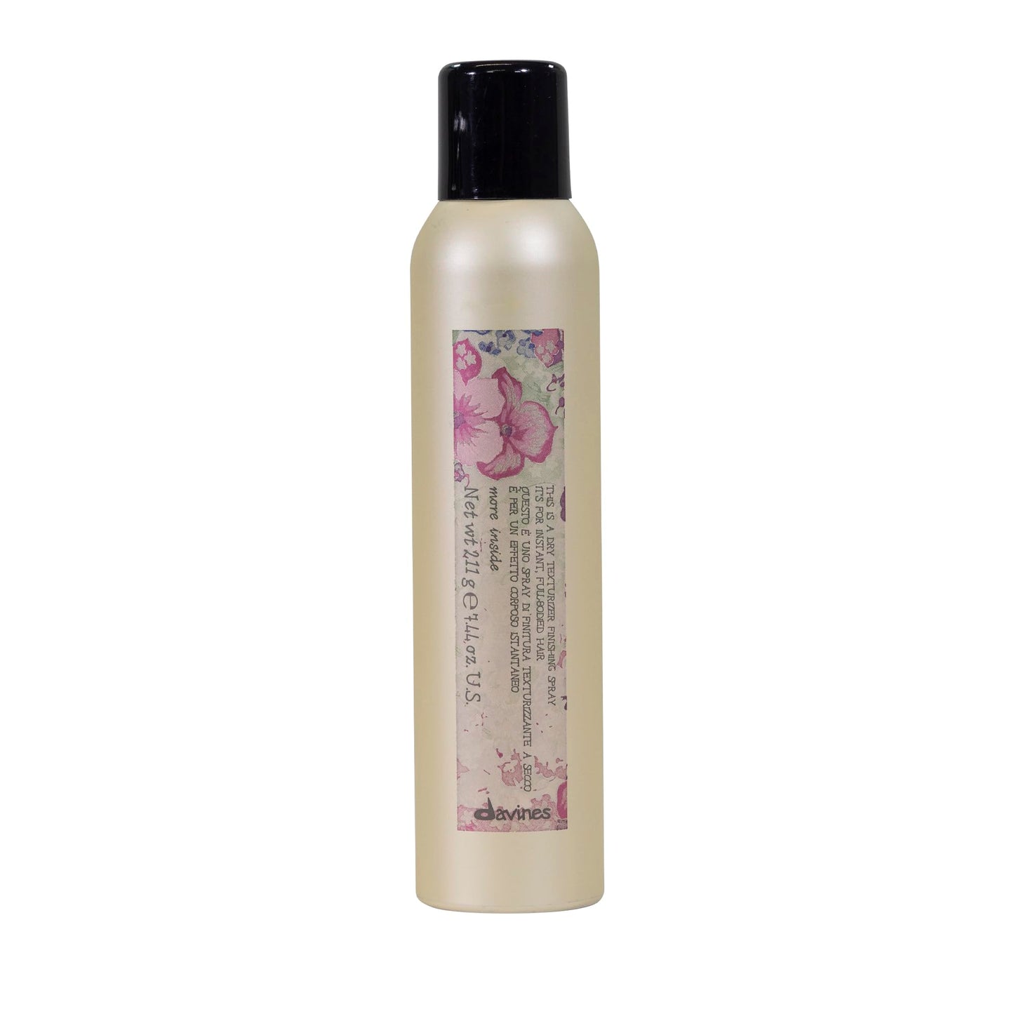 Dark Gray Davines This Is A Dry Texturizer, Medium Hold Instant Volume & Texture - Piecey Texture Spray without Weighing Down - Refreshing & Reworkable, 8.45 Fl Oz