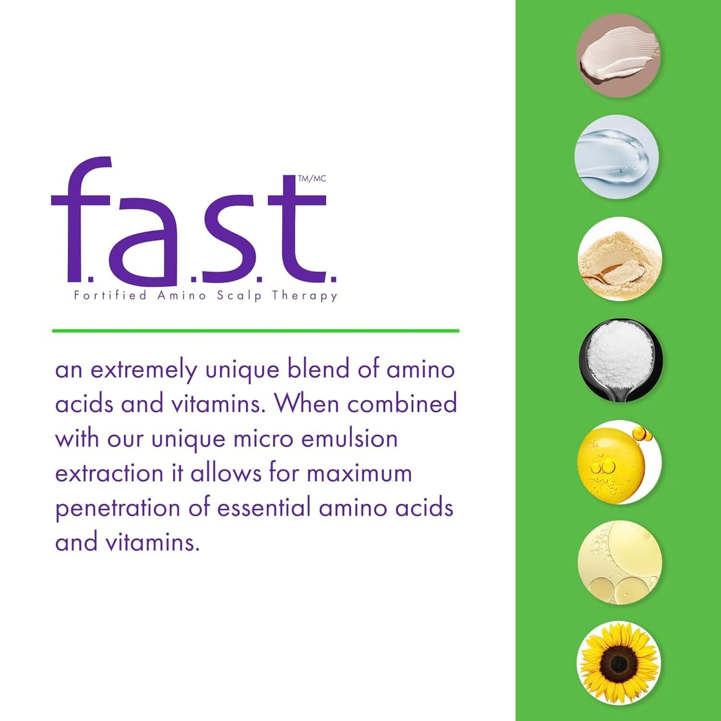 White Smoke Nisim F.A.S.T. Fortified Amino Scalp Therapy Shampoo & Conditioner 10 oz Duo