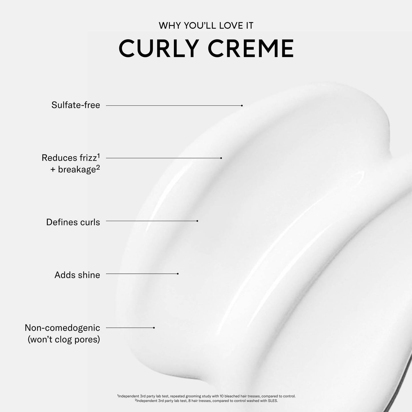 Lavender SEEN Curly Creme, Fragrance Free - Non-Comedogenic Curl Defining Styling Hair Cream - Dermatologist-Developed - Anti-Frizz- Heat Protectant - Safe for Sensitive Skin