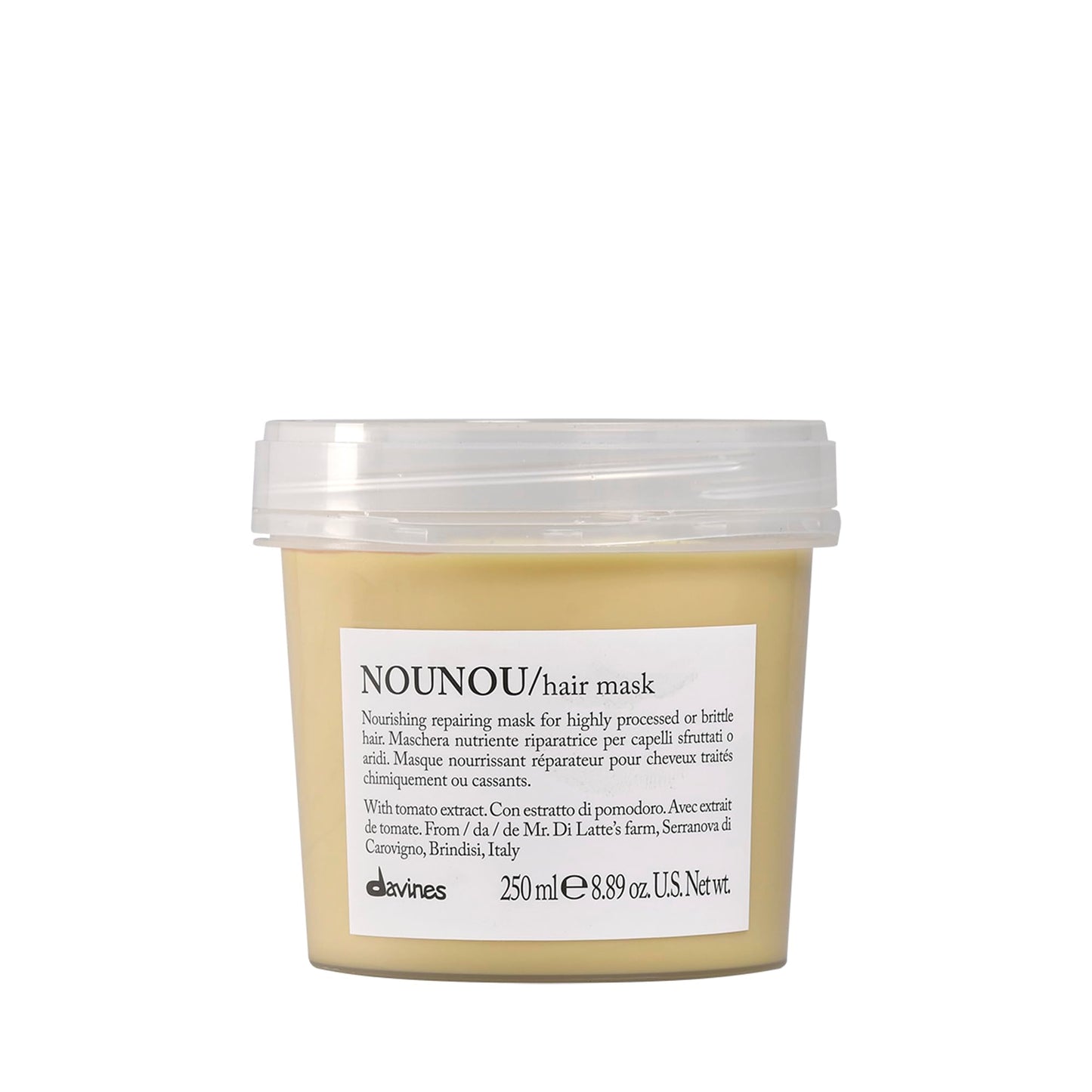 White Smoke Davines Nounou Hair Mask, 8.87 Fl Oz (Pack of 1)