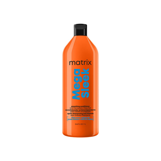 White Smoke Matrix Mega Sleek Anti-Frizz Conditioner - 96H Frizz Control, 12x Smoother Hair, and Lasting Hydration, 33.8 Fl Oz