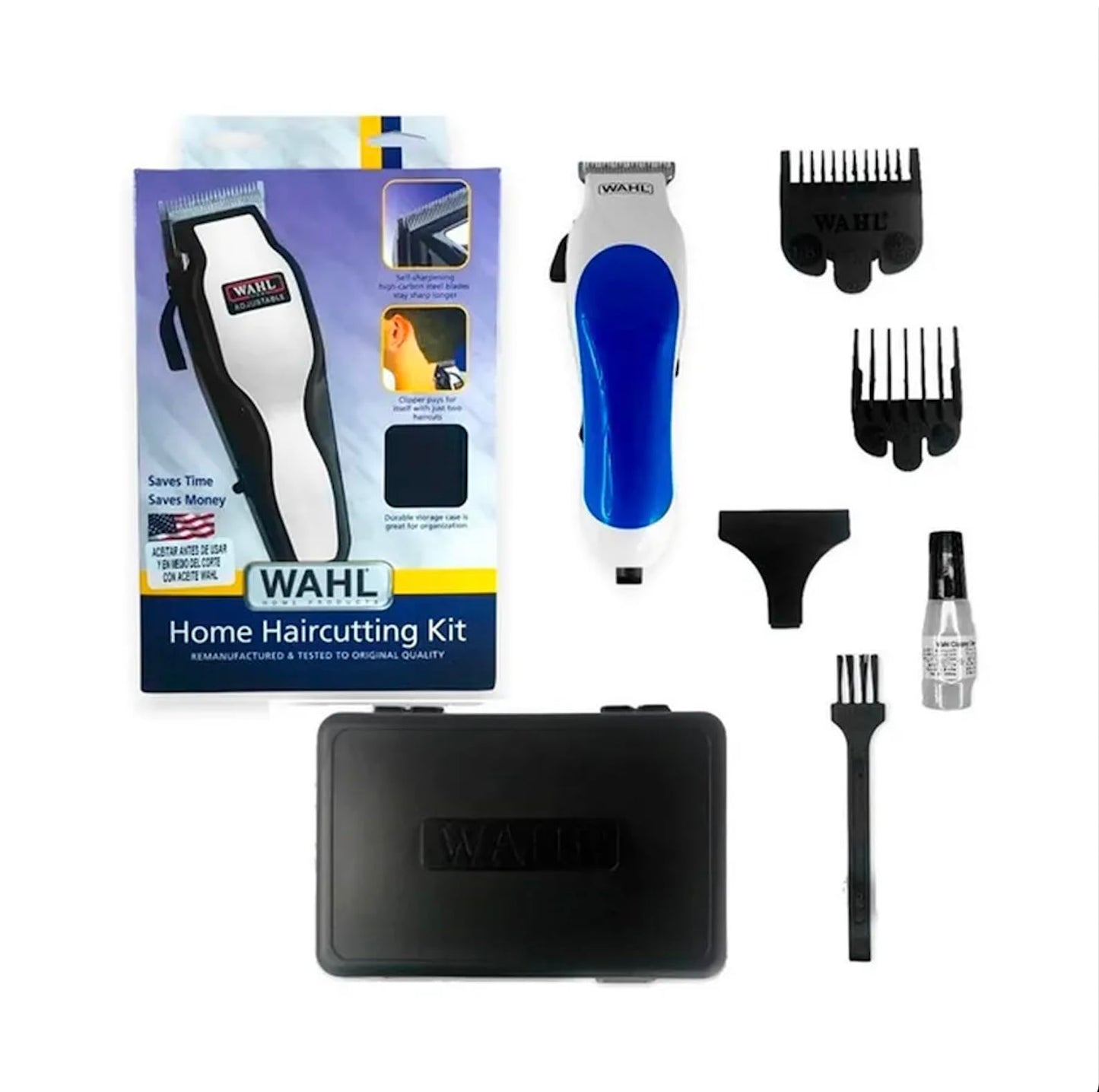 White Smoke Wahl Clipper Corp. 9298-500 Multi Cut Clipper Refurbished 8-pc