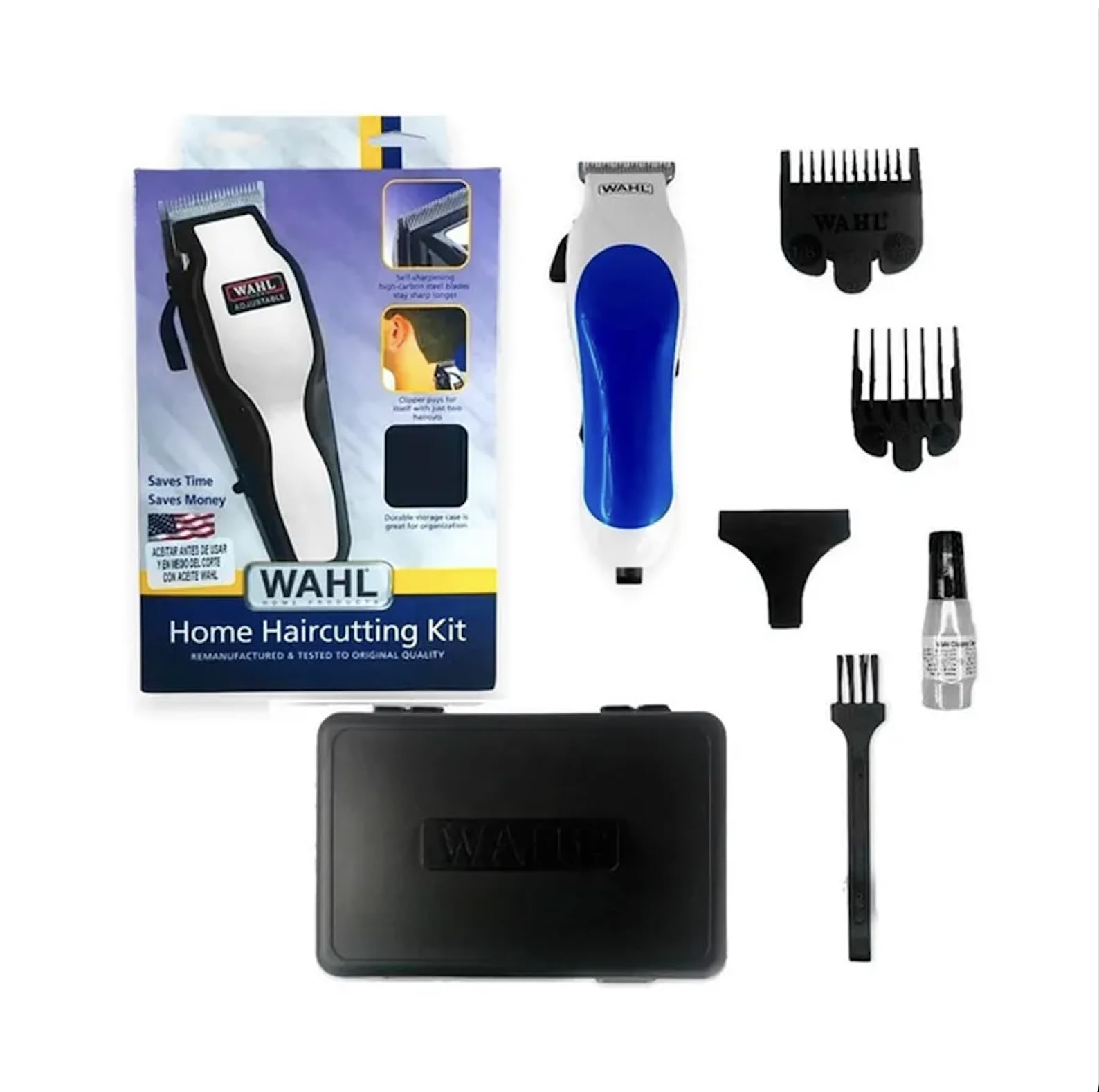 White Smoke Wahl Clipper Corp. 9298-500 Multi Cut Clipper Refurbished 8-pc