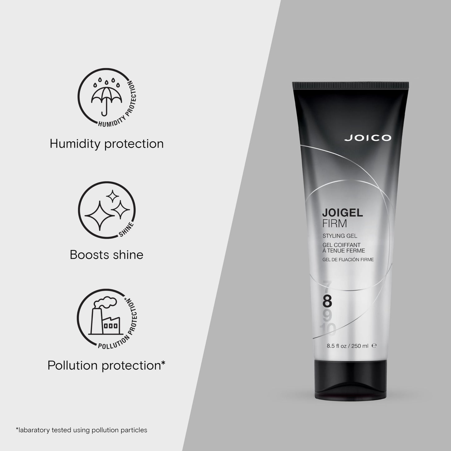 Lavender Joico JoiGel Firm Styling Gel | For Most Hair Types | Add Body and Volume | Lock In Moisture & Boost Shine | Thermal Heat & Humidity Protection | Protect Against Pollution | 8.5 Fl Oz